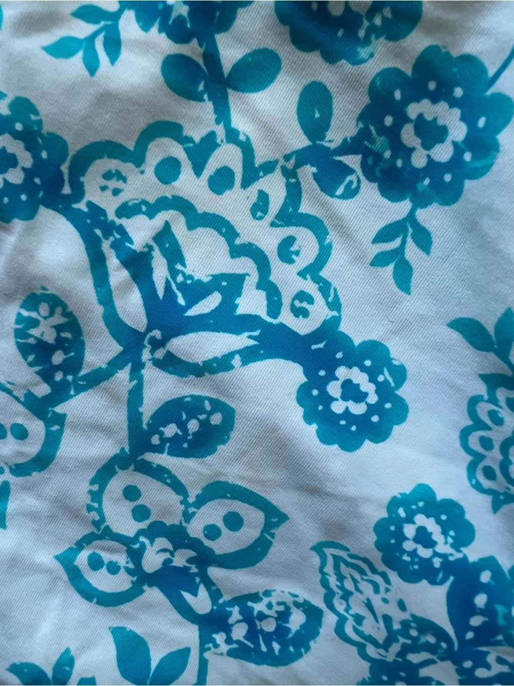 NWT Coco Reef Tankini Ruffle Underwire Swim Top Blue White Floral 34DD Beachwear - Picture 5 of 8